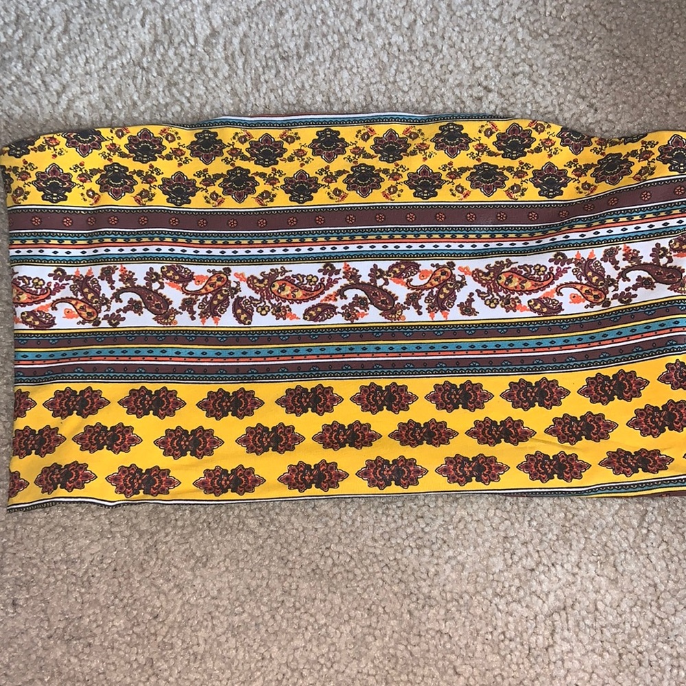 Indie Tribal Print Tube Top- Size Women’s Medium